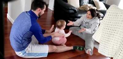 One thing quarantine has done for me was to be able to witness our daughter's first steps!