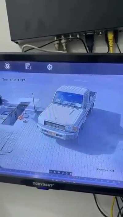 Inflating a tyre while sitting on it