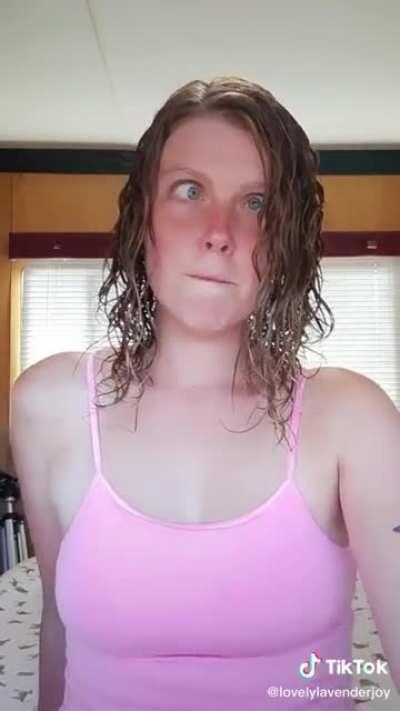 She looks like the wet hair clogging the sink up