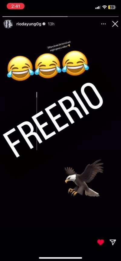 Rio talking his shit 😂