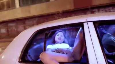 Adriana Chechik with a drive-by squirting