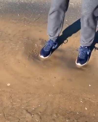 Jumping on quicksand