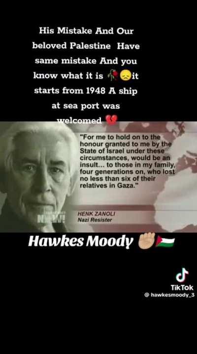 Man returned his medal to Israeli Government due to the massive genocide in Gaza