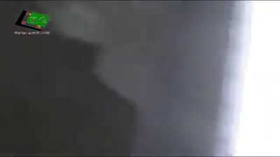 FSA ZU-23-2 technical is engaged by counter-fire while exposed to engage targets - Khirbet Ghazaleh, Daraa - 3/14/2013