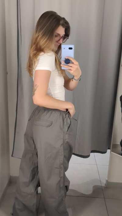 Having some fun in the changing room!