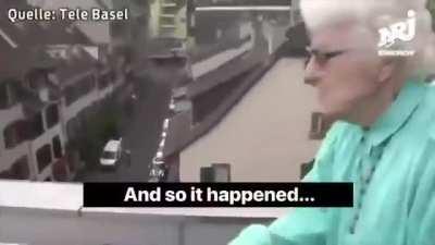 Swiss granny runs prostitutes off her block with garden hose (Basel, Switzerland)