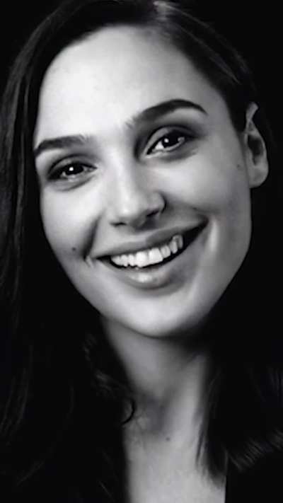 Gal Gadot in a sheer top