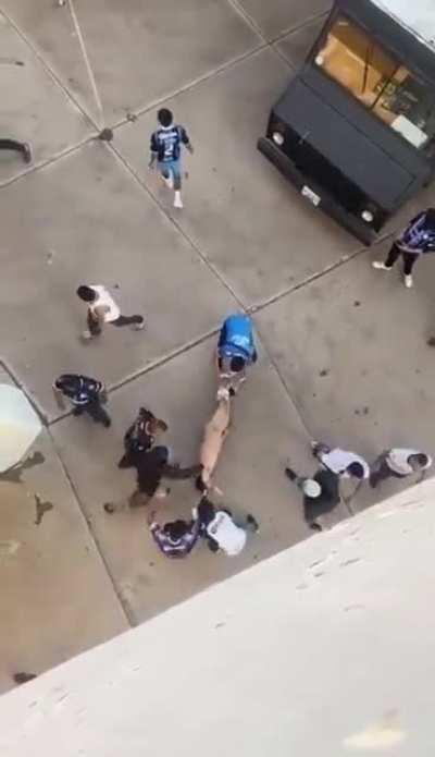 Part of the mayhem at the Queretaro and Atlas soccer match that left 17 dead