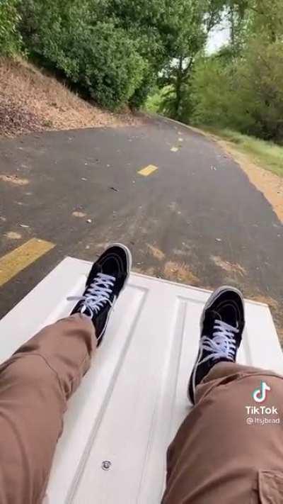 He probably should consider wearing a helmet