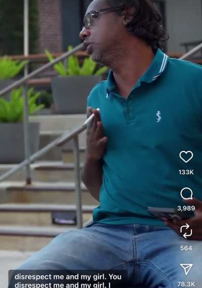 Pestering people doing their job out in public for views (Instagram reel)