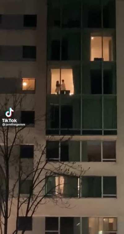 Just this couple living the dream