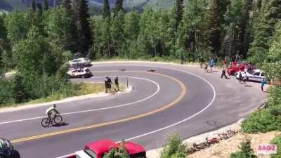 Dude smashes into the side of a car DorV