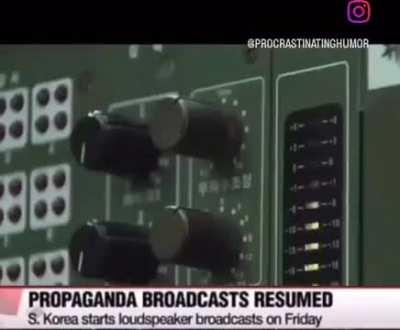 South Korea has resumed loudspeaker propaganda broadcasts