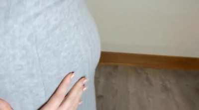 my companion trying to convince me that my skirt is too tight