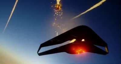 [Mod] Rena Hirose after being teleported with her X-49 to Project Wingman's World on Fire, finding mercenary work with and demonstrating her skills.