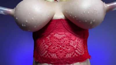 Bouncing my big tits