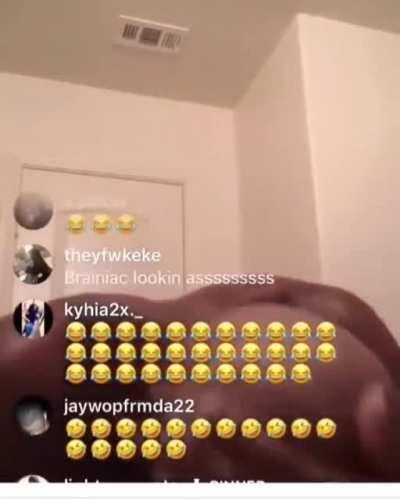 WCGW applying alcohol on shaved head