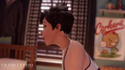 Tracer Working out on her bike (grand cupido)