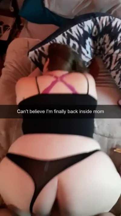 Chubby mom gets creampied by son after he catches her masturbating during lockdown