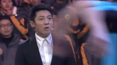 World record for most front flips onto a small platform