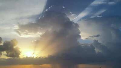 Time lapse of a big storm developing west of Orlando tonight.