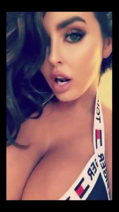 Tits so big they bursted through the top 😳