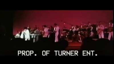 During band introductions Elvis accidentally knocks over his Gatorade by pulling on the microphone cord. His reaction is hilarious. He sings, 