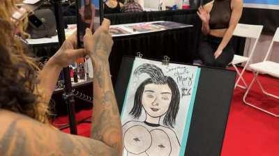 Flashing hundreds of strangers at a convention