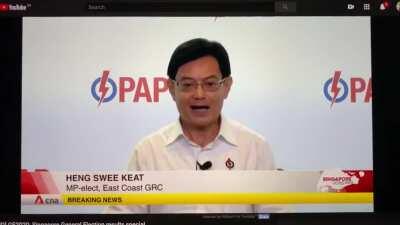 Background music on Heng’s live speech just sounds so out of place