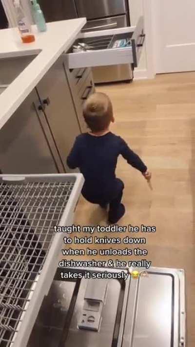 Taking knife safety to the extreme