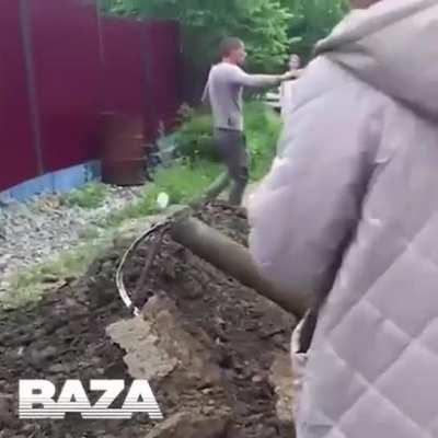 In Russia a pensioner shot a woman with a harpoon and a man with a flamethrower over energy dispute part 2