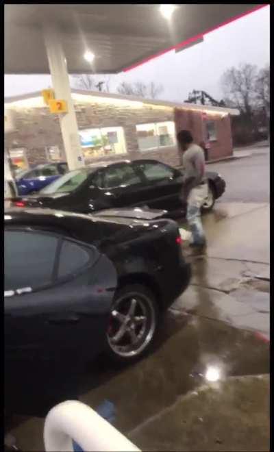 fight at the gas station