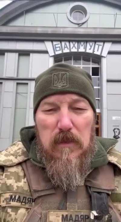 Magyar in Bakhmut at 1:03 today