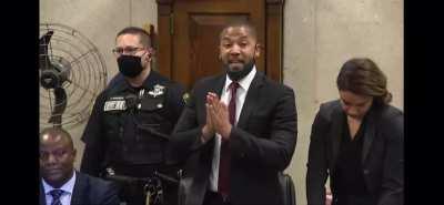 Jussie Smollet after hearing his sentence