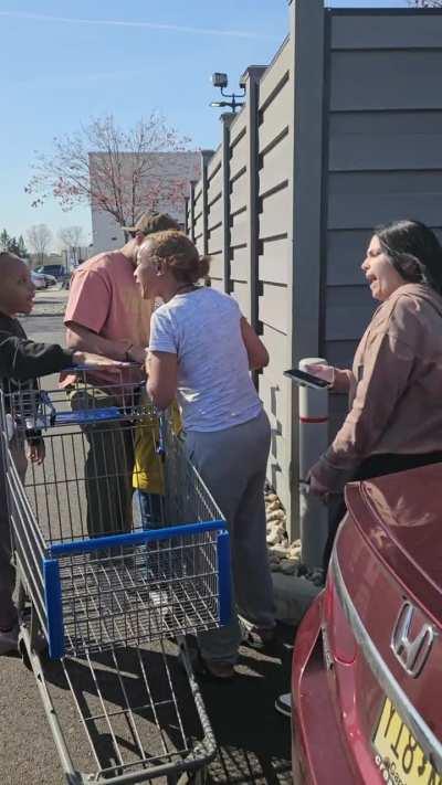 GAS CAR PARKS IN EV SPOT