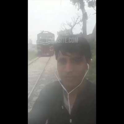 Wcgw if you stand infront of a train.