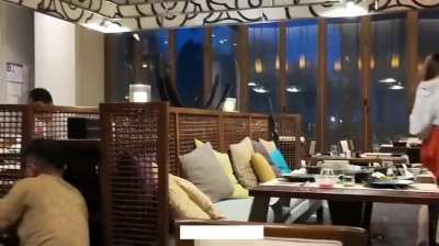 Crazy typhoon in Hainan, China