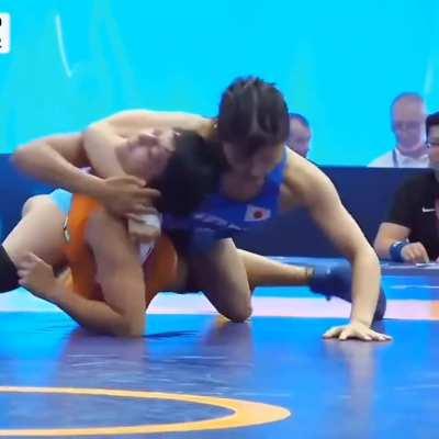 Undefeated Japanese wrestler Yui Susaki. Won the Olympics with no one able to score a single point on her and all her wins are by pin or technical superiority. She has 12 gold medals overall at the age of 24