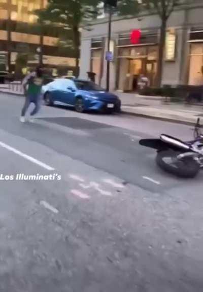 WCGW if I lose balance on a dirt bike doing a wheelie in a crowded street?