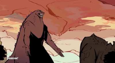 Godzilla vs Doug by Malcrow7