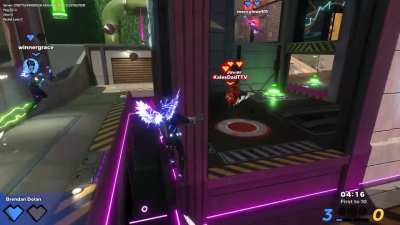 Enjoy this one minute clip of pure Knockout City baby!