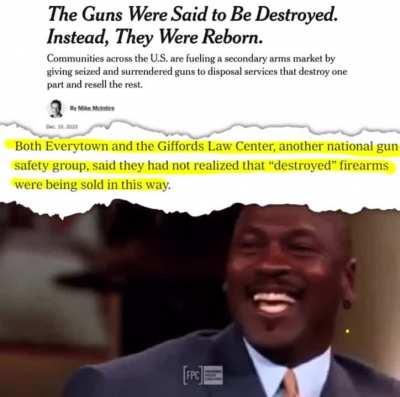 Anti-gunners have a kink for taking Ls