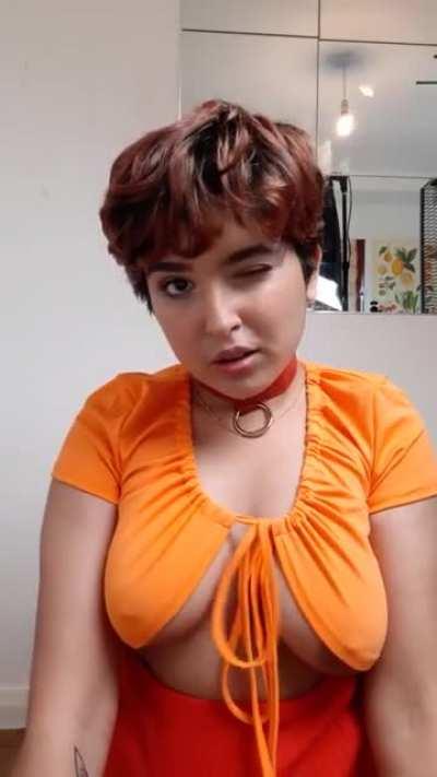 I'm filming my first Velma BJ video today! ;w; [OC]