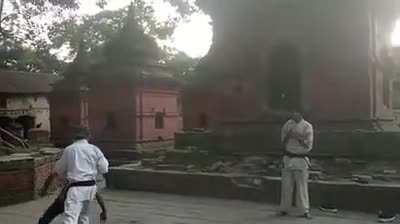 Getting cocky with a black belt