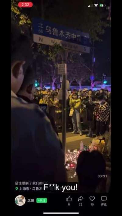 Protestors in Shanghai, China call for end of CCP rule