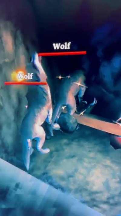 Wolves struggle with self control