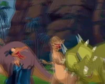 Laughing dinosaurs gif