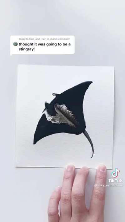 Wax, water and ink maybe?