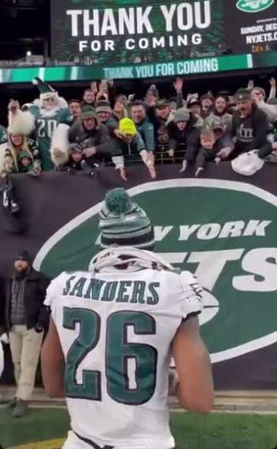 Miles post game. Ankle doesn’t seem to be too serious.