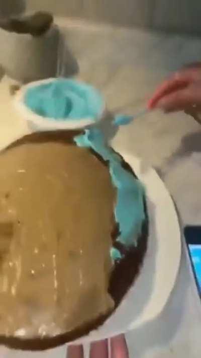 to bake a cake that looks like Drake.